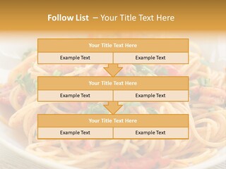 Menu Shrimp Tomato Pasta PowerPoint Template