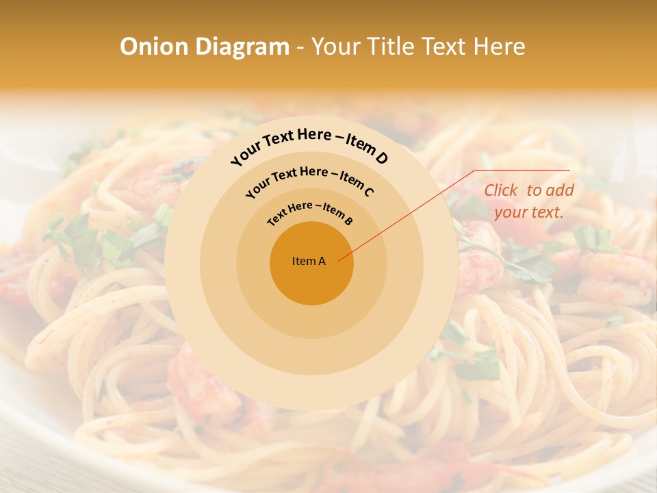 Menu Shrimp Tomato Pasta PowerPoint Template