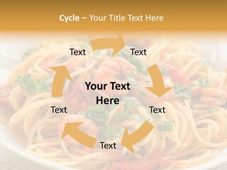 Menu Shrimp Tomato Pasta PowerPoint Template