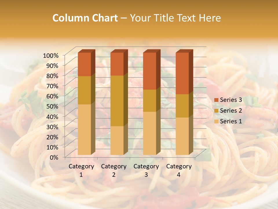 Menu Shrimp Tomato Pasta PowerPoint Template