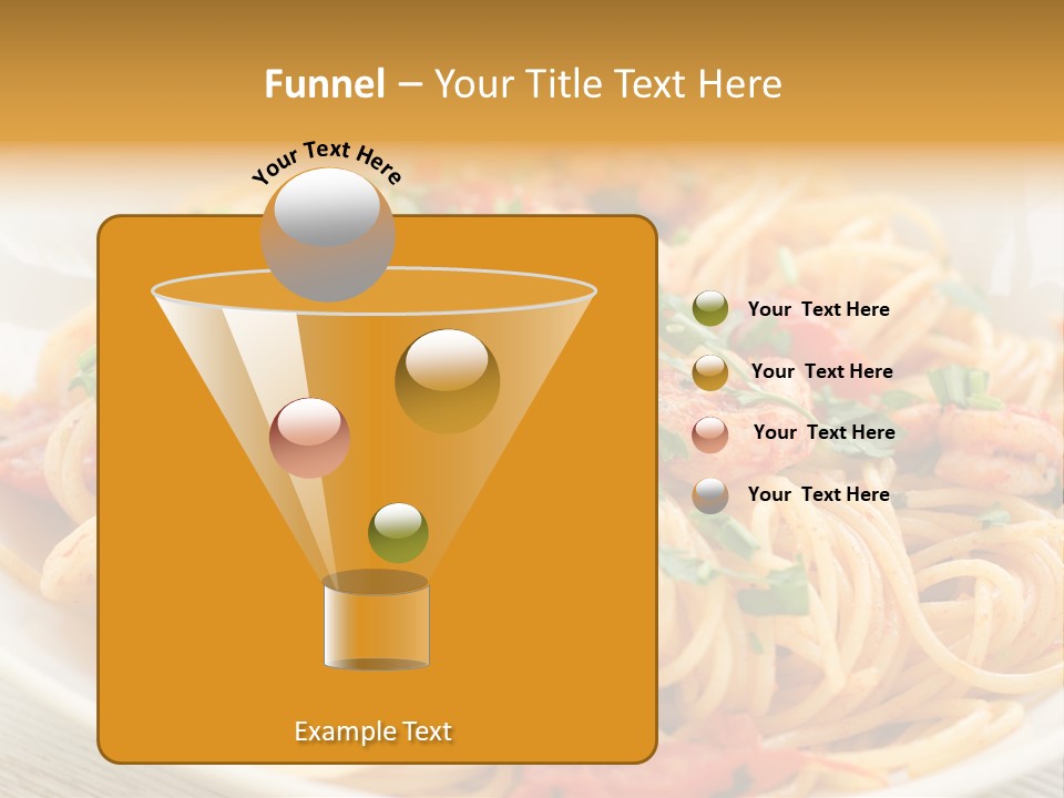 Menu Shrimp Tomato Pasta PowerPoint Template