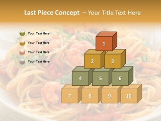 Menu Shrimp Tomato Pasta PowerPoint Template