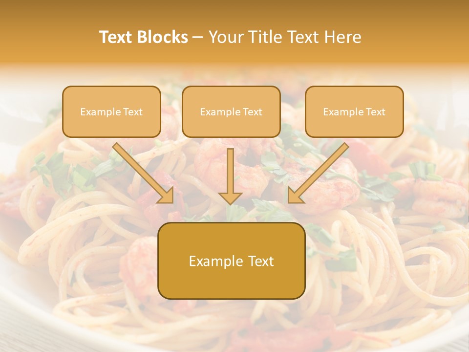 Menu Shrimp Tomato Pasta PowerPoint Template