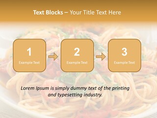 Menu Shrimp Tomato Pasta PowerPoint Template