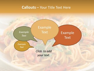 Menu Shrimp Tomato Pasta PowerPoint Template