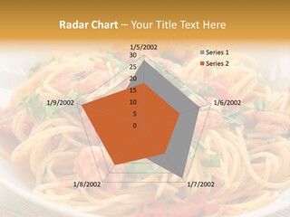 Menu Shrimp Tomato Pasta PowerPoint Template