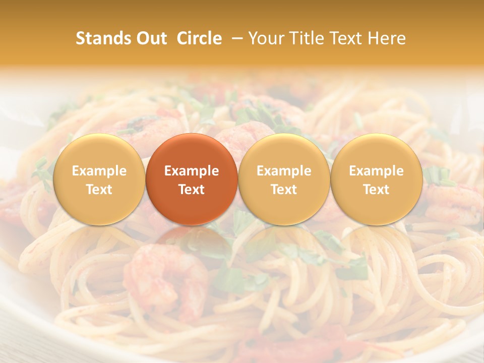 Menu Shrimp Tomato Pasta PowerPoint Template