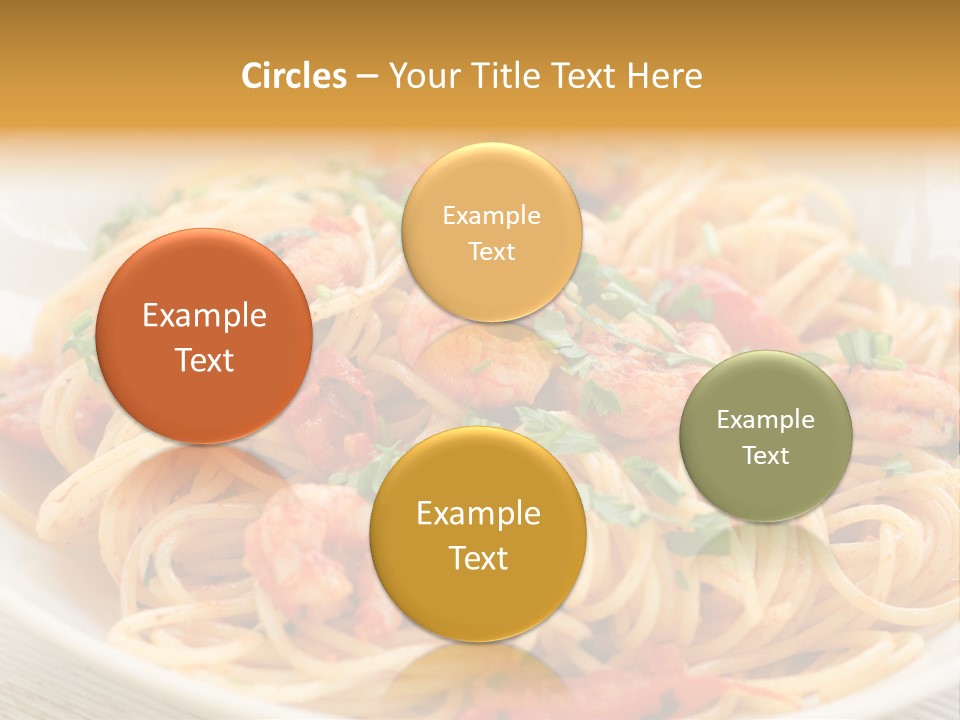 Menu Shrimp Tomato Pasta PowerPoint Template