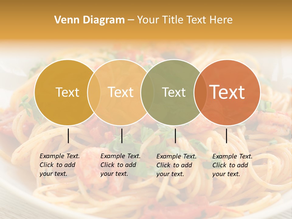 Menu Shrimp Tomato Pasta PowerPoint Template