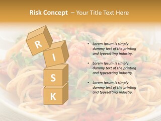 Menu Shrimp Tomato Pasta PowerPoint Template