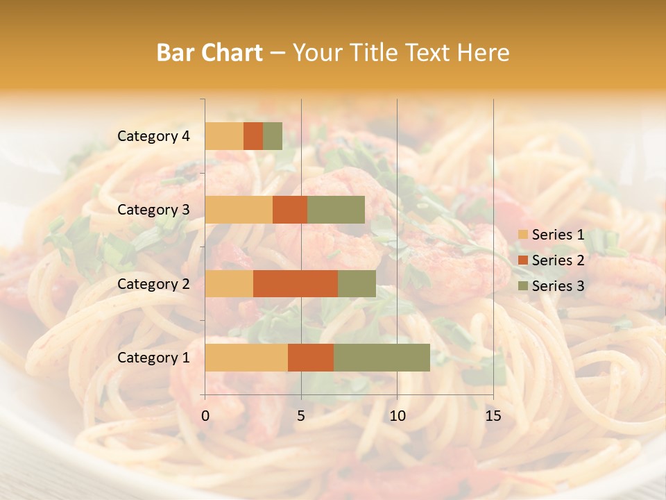 Menu Shrimp Tomato Pasta PowerPoint Template