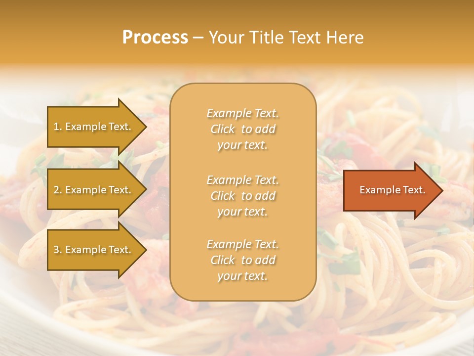 Menu Shrimp Tomato Pasta PowerPoint Template
