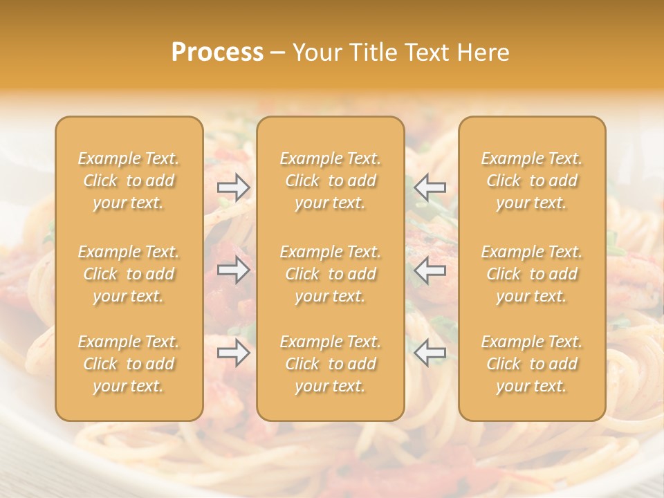 Menu Shrimp Tomato Pasta PowerPoint Template
