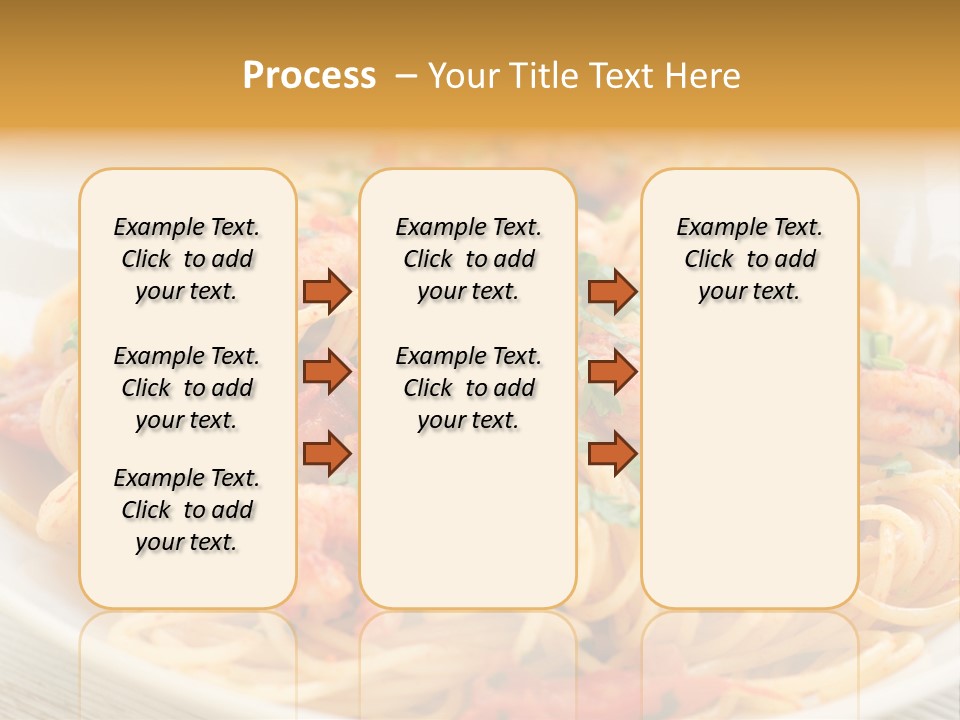 Menu Shrimp Tomato Pasta PowerPoint Template