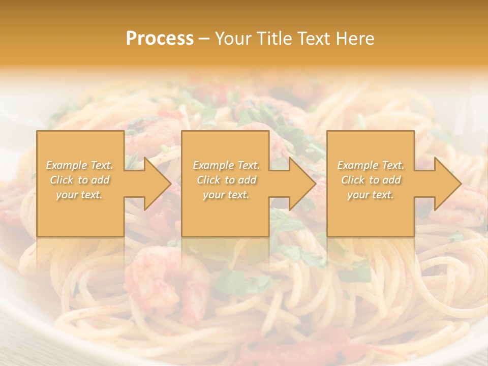 Menu Shrimp Tomato Pasta PowerPoint Template