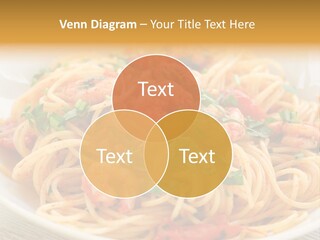 Menu Shrimp Tomato Pasta PowerPoint Template