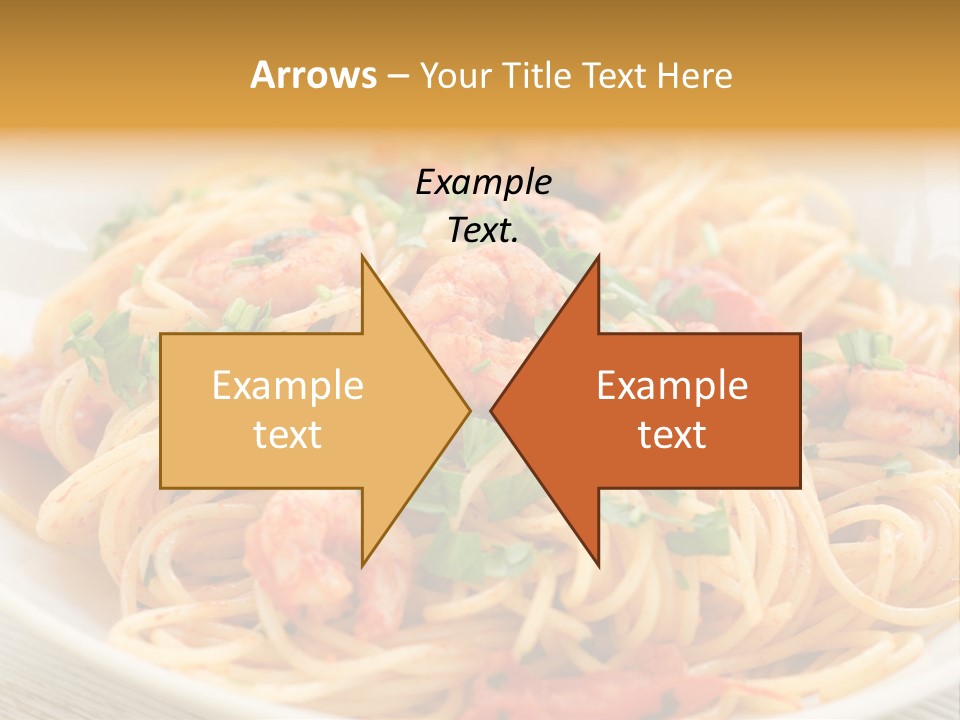 Menu Shrimp Tomato Pasta PowerPoint Template