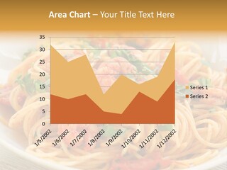 Menu Shrimp Tomato Pasta PowerPoint Template