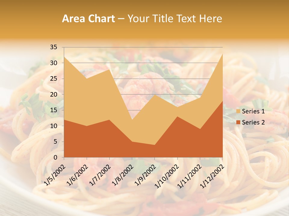 Menu Shrimp Tomato Pasta PowerPoint Template