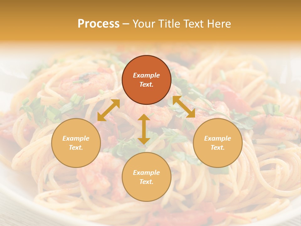 Menu Shrimp Tomato Pasta PowerPoint Template