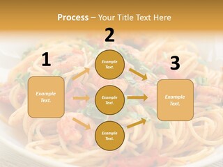 Menu Shrimp Tomato Pasta PowerPoint Template