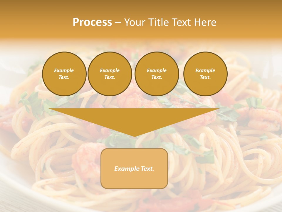 Menu Shrimp Tomato Pasta PowerPoint Template
