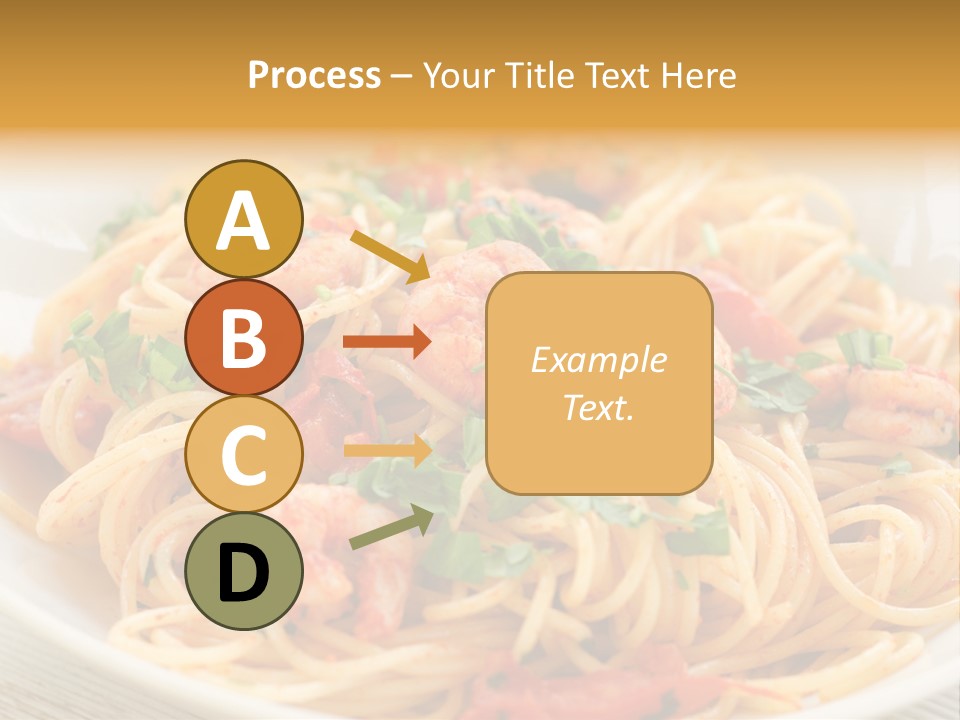 Menu Shrimp Tomato Pasta PowerPoint Template