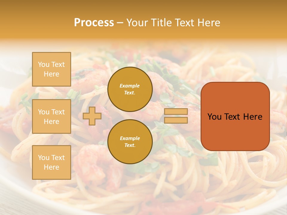 Menu Shrimp Tomato Pasta PowerPoint Template