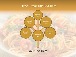 Menu Shrimp Tomato Pasta PowerPoint Template