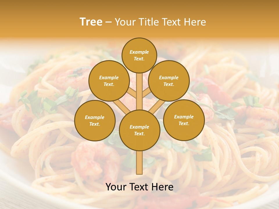 Menu Shrimp Tomato Pasta PowerPoint Template