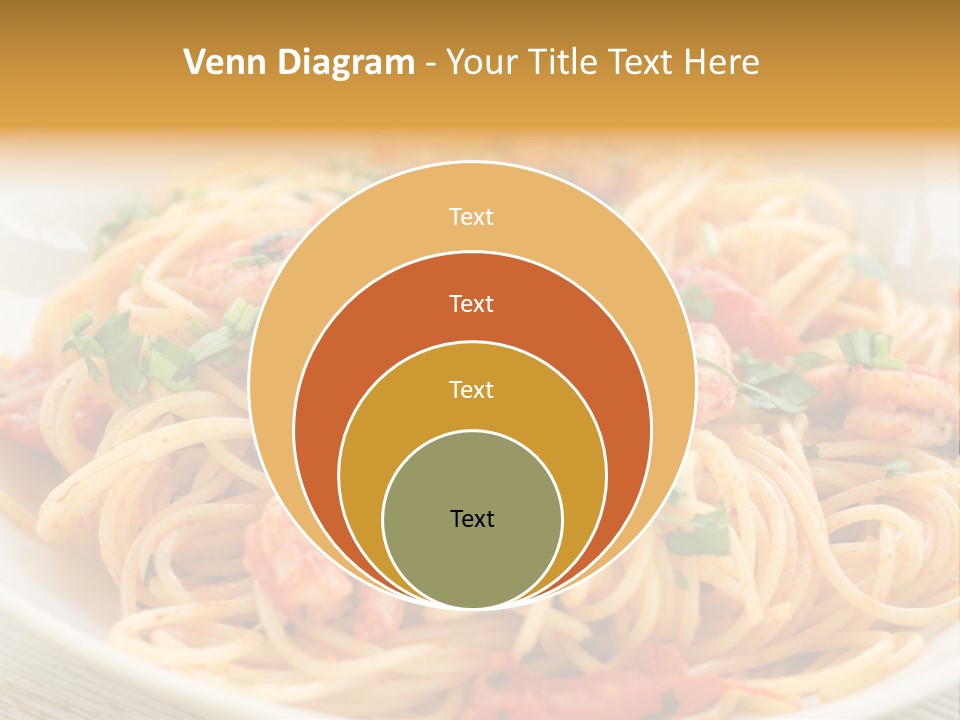 Menu Shrimp Tomato Pasta PowerPoint Template