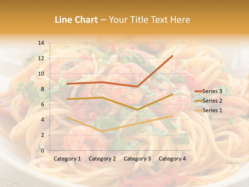 Menu Shrimp Tomato Pasta PowerPoint Template