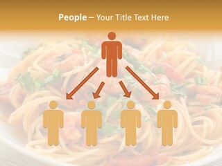 Menu Shrimp Tomato Pasta PowerPoint Template