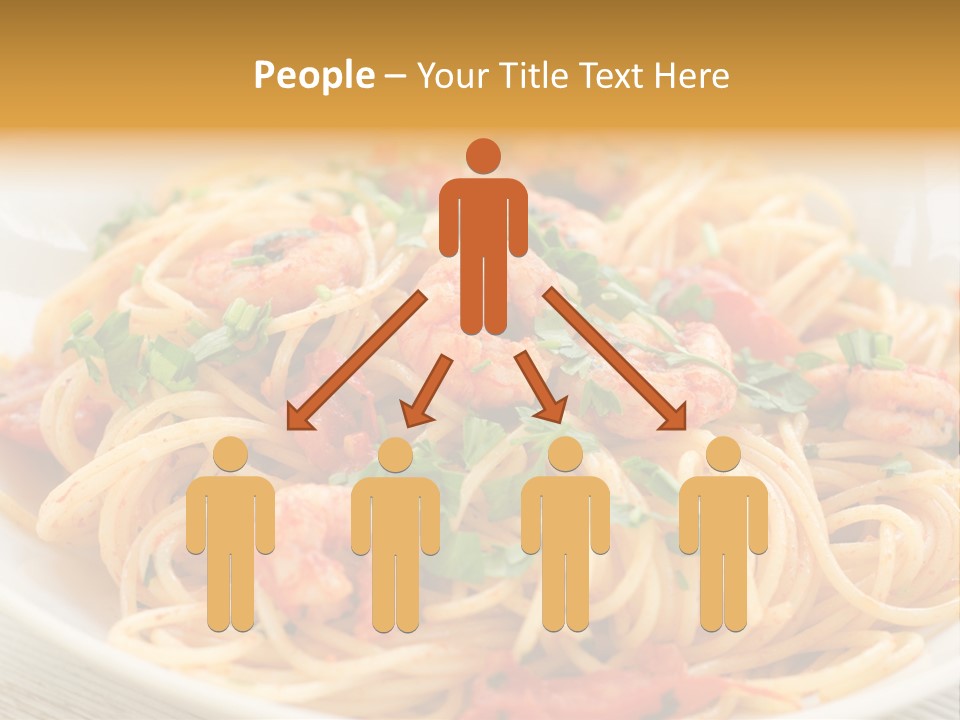 Menu Shrimp Tomato Pasta PowerPoint Template