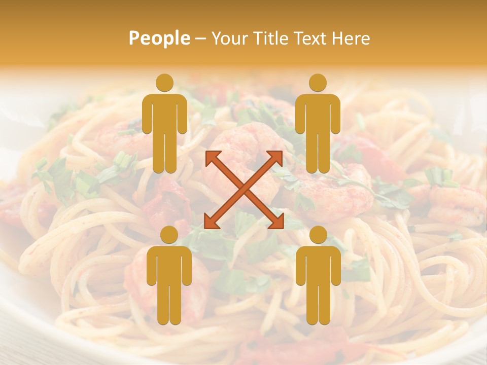 Menu Shrimp Tomato Pasta PowerPoint Template