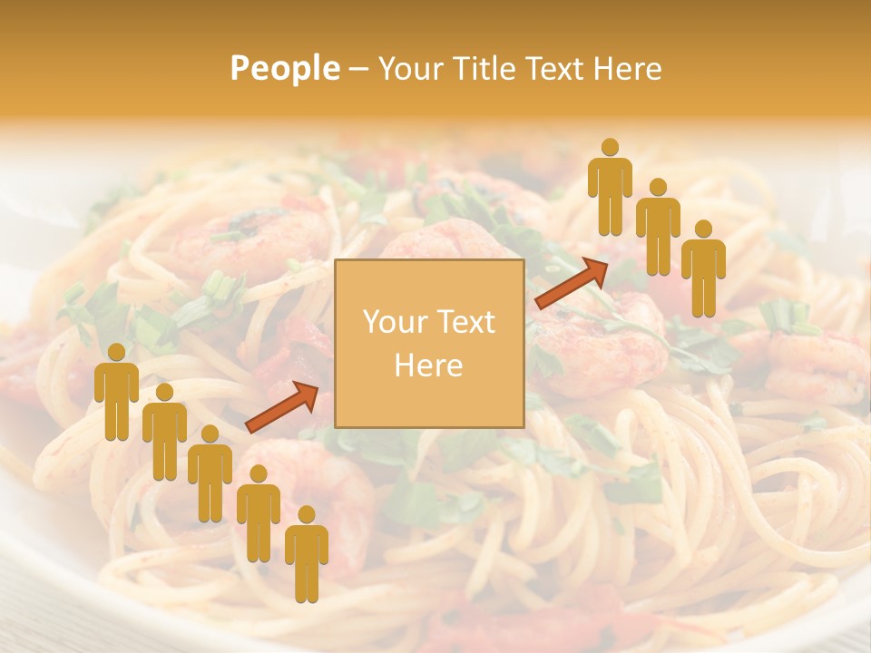 Menu Shrimp Tomato Pasta PowerPoint Template