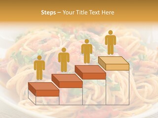 Menu Shrimp Tomato Pasta PowerPoint Template