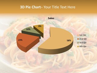 Menu Shrimp Tomato Pasta PowerPoint Template