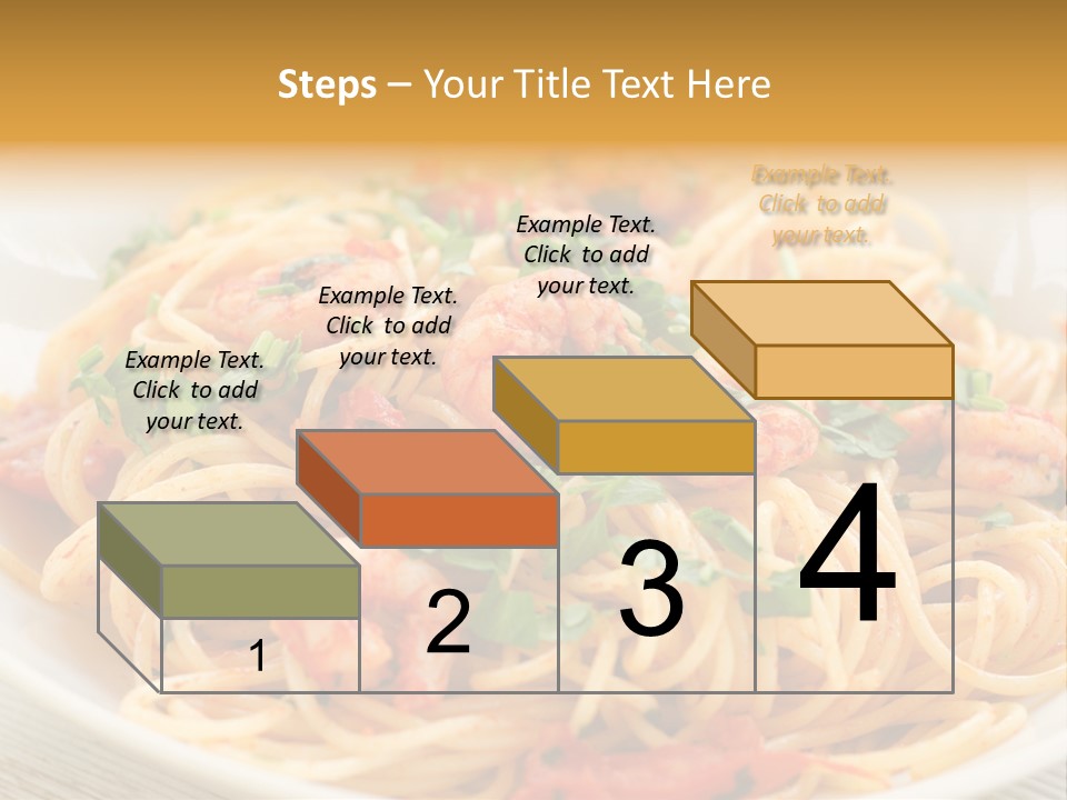 Menu Shrimp Tomato Pasta PowerPoint Template