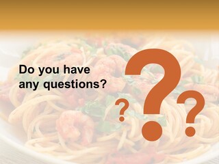 Menu Shrimp Tomato Pasta PowerPoint Template