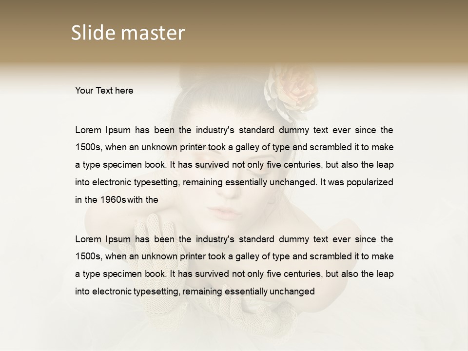 Light Posture Powdered PowerPoint Template