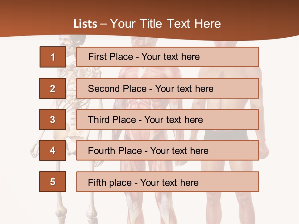 Healthy Lifestyle In A Row Science PowerPoint Template
