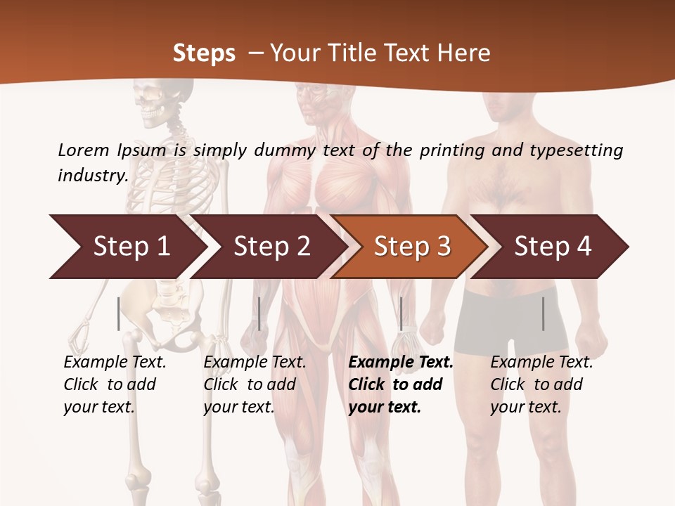 Healthy Lifestyle In A Row Science PowerPoint Template