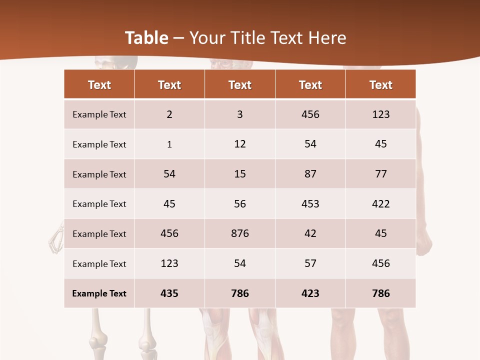 Healthy Lifestyle In A Row Science PowerPoint Template