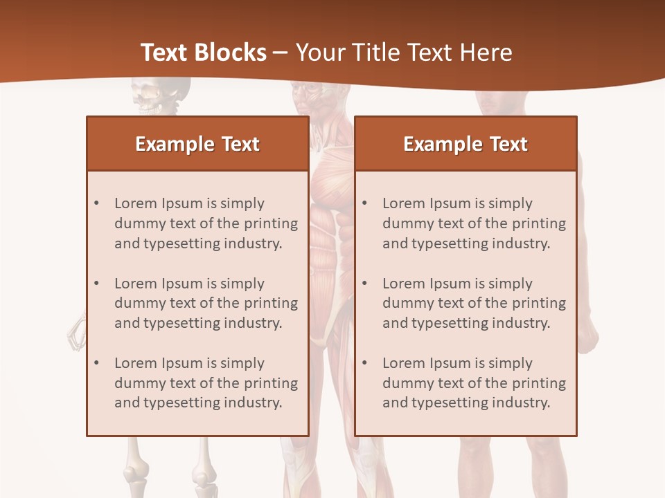 Healthy Lifestyle In A Row Science PowerPoint Template