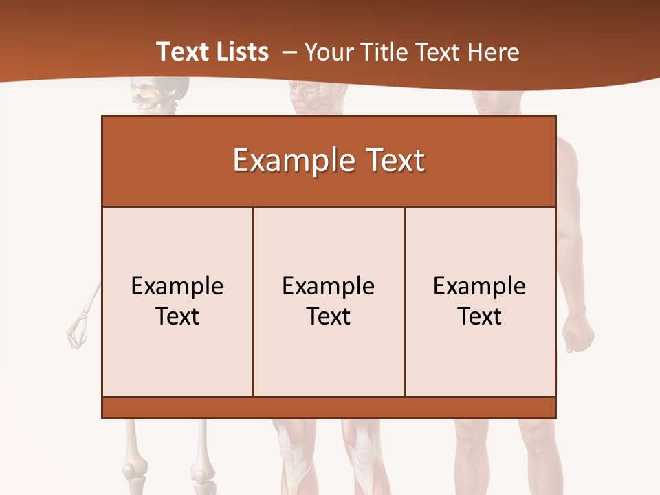 Healthy Lifestyle In A Row Science PowerPoint Template