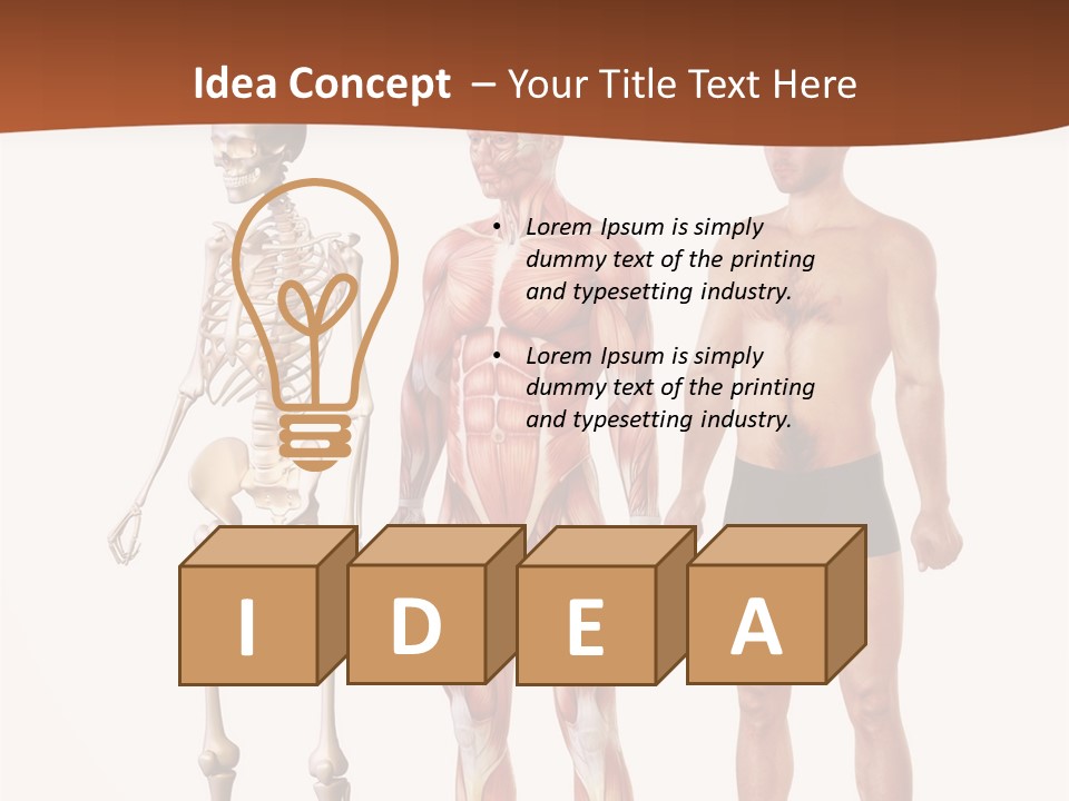 Healthy Lifestyle In A Row Science PowerPoint Template