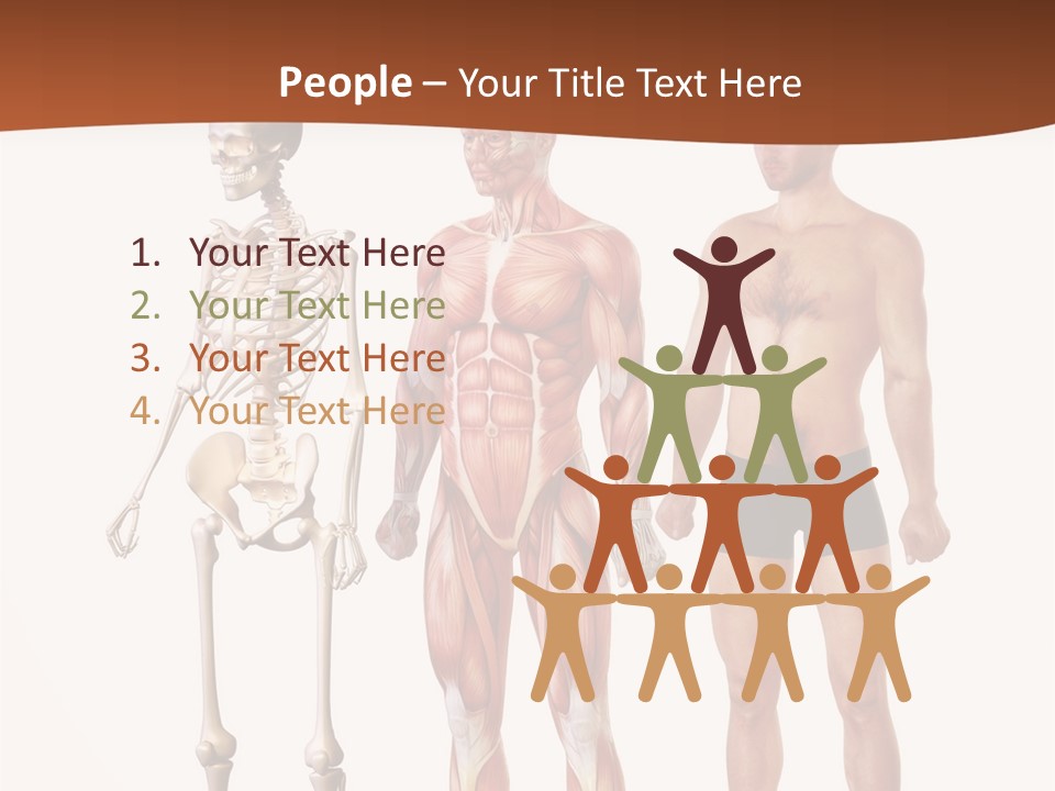 Healthy Lifestyle In A Row Science PowerPoint Template