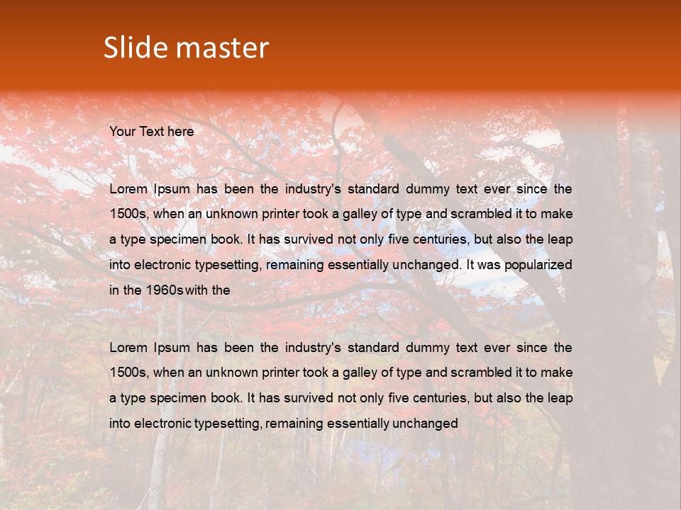 Leaf Branch Forest PowerPoint Template