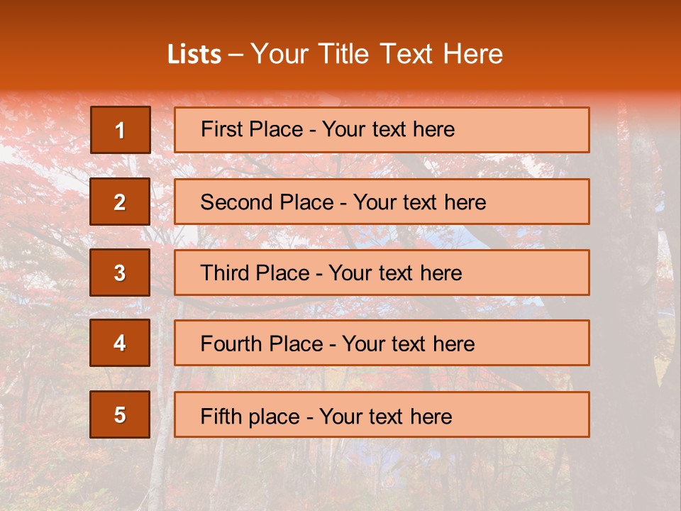 Leaf Branch Forest PowerPoint Template